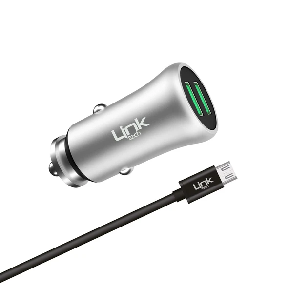 M581 Metal Mikro USB Kablolu Araç Şarj Cihazı - 5