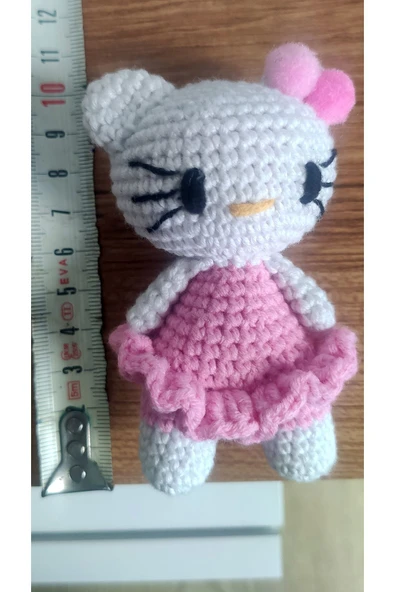 Sevimli Kedi Figürü Pembe - Resim 2