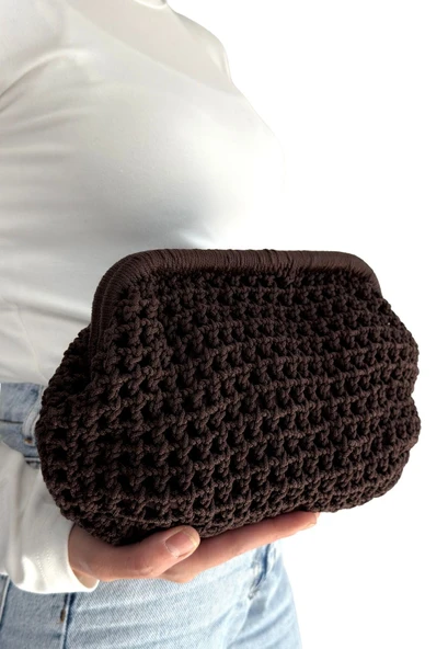 Froy Kahve Rengi  Örgü Çanta ürün görseli