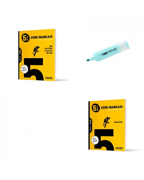 5.Sınıf Din Kültürü Ve İngilizce Soru Bankası (Yeni Müfredat) ürün görseli 1