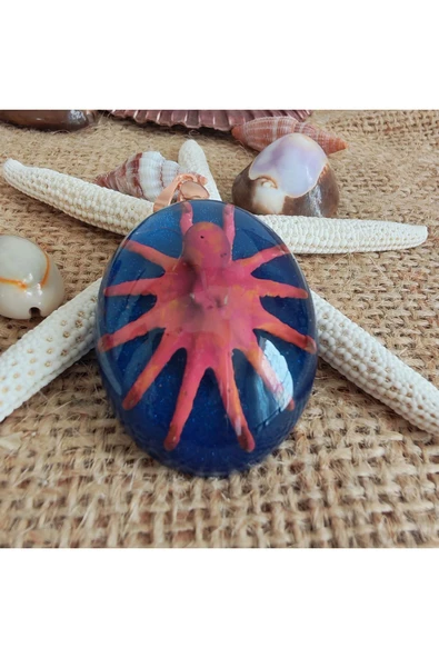 El Yapımı 3D Ahtapot Kolye Ucu **Çeşitli Ürünler İçin Mağzamızı Ziyaret edin** ürün görseli