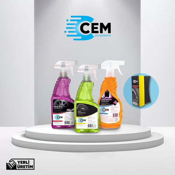 CEM CAR CARE Jant&Lastik Bakım Seti Premium İçerik ürün görseli 1