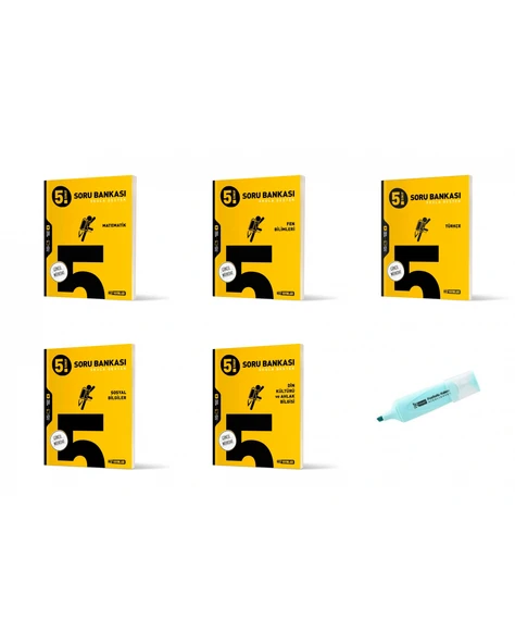 5.Sınıf Matematik Fen Bilimleri Türkçe Sosyal Din Soru Bankası (Yeni Müfredat)