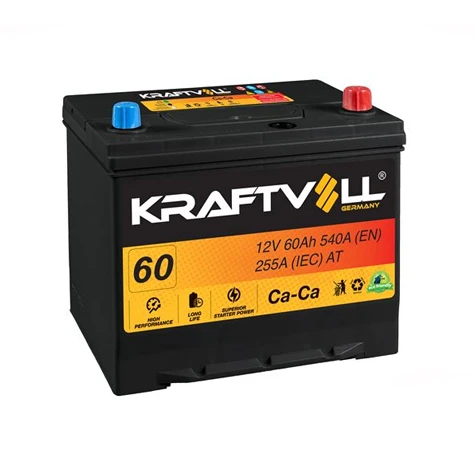 Aku Aku 12v 60 Ah D23 (230×173×222) Asya - Kraftvoll 18010008 ürün görseli 1