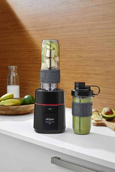 ARZUM AR1147 SHAKEN TAKE KİŞİSEL BLENDER SİYAH - Resim 3