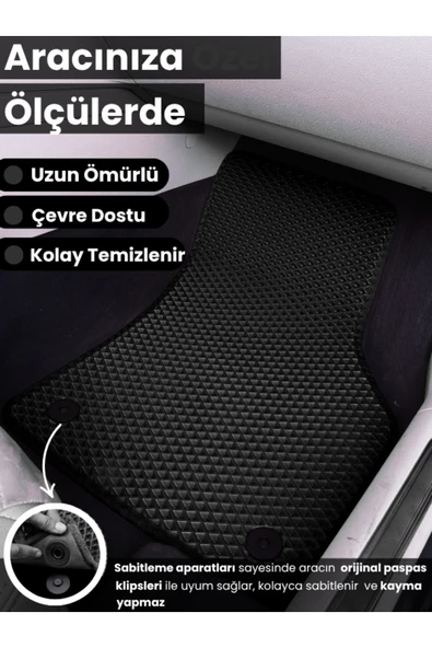 Guerrino OPEL-CORSA C-(2000-2006) İÇİN EVA İÇ PASPAS TAKIMI (METAL TOPUKLUK HARİÇ) - Resim 6