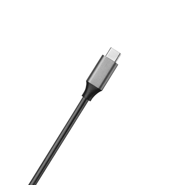 S-link SW-U5205 Gri Metal 7 in 1 3 port USB 3.0 PD Şarj HDMI Gigabit Ethernet SD/TF Type C Hub Adaptör - 4