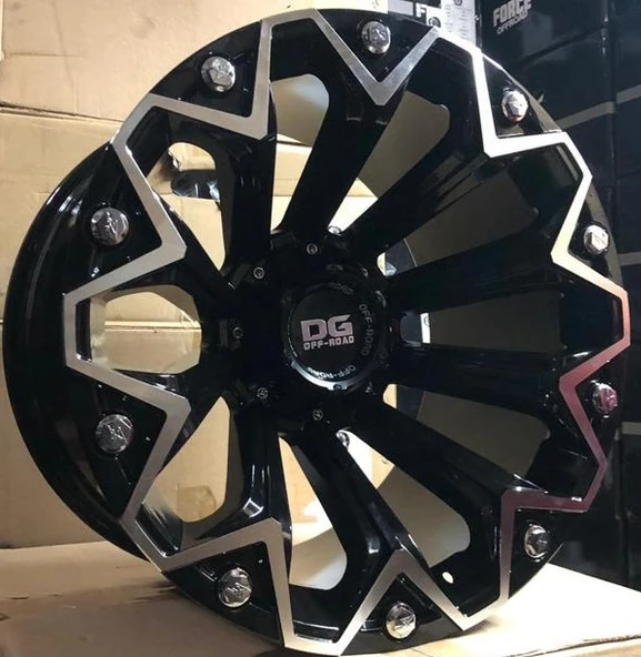 12X20 6X139,7 ET -44 110 BLACK MACHINED ürün görseli