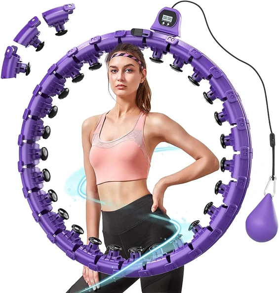Hula Hop Akıllı Fitness Çemberleri 4 Mevsim Ayarlanabilir Egzersiz Halkası Şekillendirme Bel İncelme
