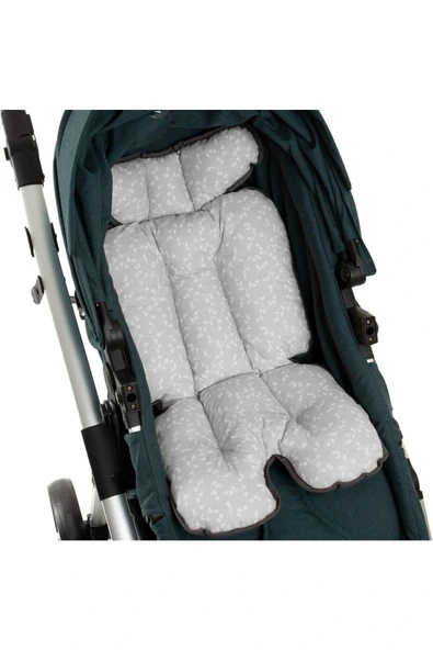 Babyjem Puset ve Mama Sandalyesi Minderi Gri Çiçek - Resim 2