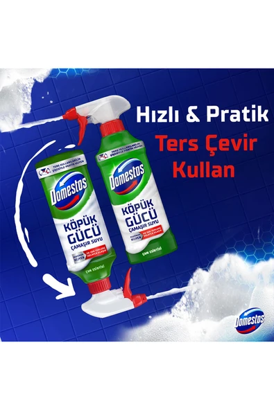 Domestos Köpük Gücü Çam Ferahlığı 450 ml x1 + Köpük Gücü Kar Beyaz 450 ml x1 - Resim 4