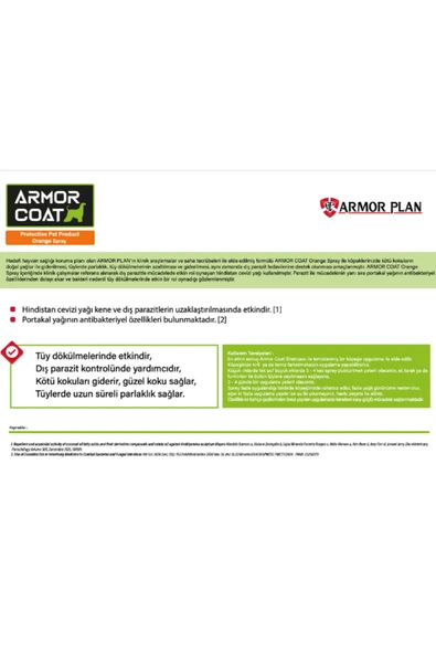 ARMOR COAT Köpek Bakım Spreyi Portakal Kokulu 75 ml - 3