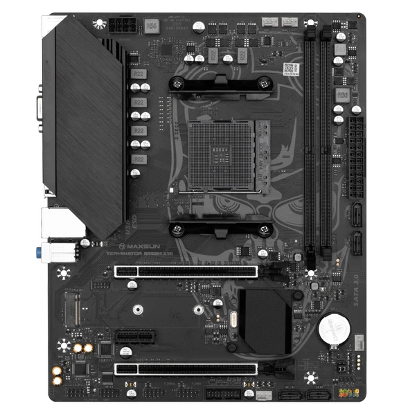 Maxsun Terminator B550M AM5 DDR4 3800 Mhz M.2 HDMI mAtx AMD Anakart - 2