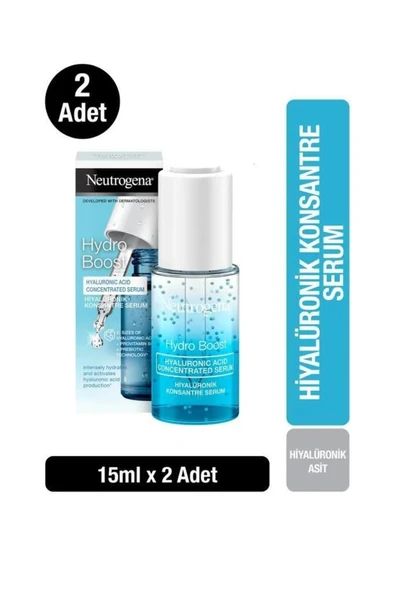 Neutrogena Hydro Boost Hyaluronik Konsantre Serum 15 ml x 2 Adet