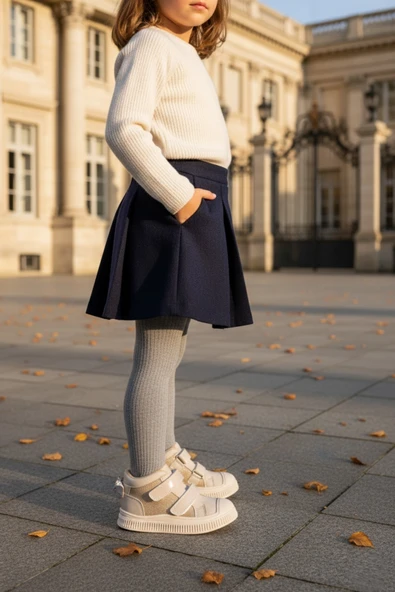 Muggo PAWS Kelebekli Çift Cırtlı Kız Bebek ve Çocuk Bot - 5