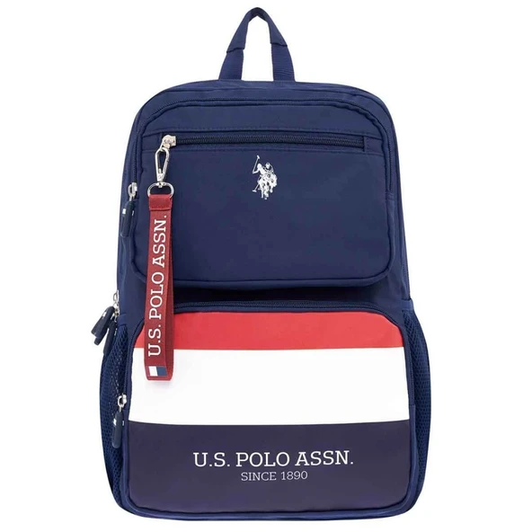 U.S. Polo Lacivert Okul Çantası - Resim 4