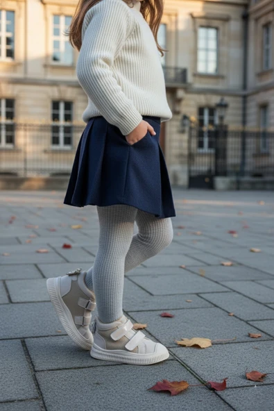 Muggo PAWS Kelebekli Çift Cırtlı Kız Bebek ve Çocuk Bot - 4