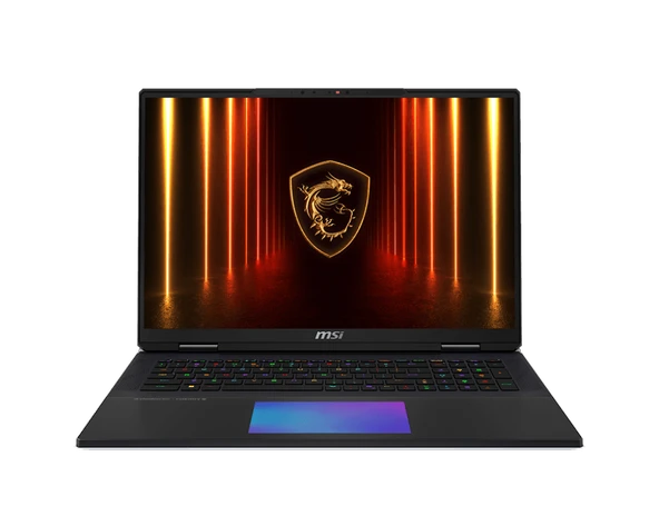 MSI NB TITAN 18 HX AI A2XWJG-217TR ULTRA 9 285HX 96GB DDR5 RTX5090 GDDR7 24GB 6TB SSD 18.0 UHD+ MINILED 120Hz W11P