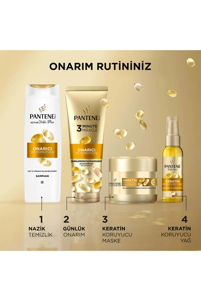 Pantene 500 Ml Saç Kremi Onarıcı ve Koruyucu - Resim 6