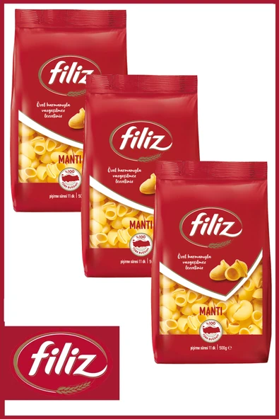 Filiz Mantı Makarna 500 gr X 3 Adet ürün görseli