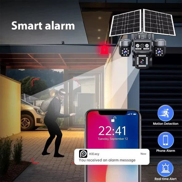 Ventus Z7PLUS 128GB 8MP 4 Kameralı 4G Çift Solar Panel 16X Zoom Dual Batarya HiEasy AOV (Sürekli Kayıt) Gece Görüş Çift Yönlü Ses HiEasy Türkçe - 7