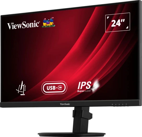 VIEWSONIC VG2409-MHDU-2 USB-C HUBLI 24 FULL HD ERGONOMIK IPS MONITOR ürün görseli