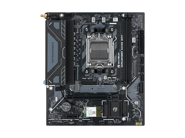 Maxsun Challenger B650M WIFI V2 AM5 DDR5 6000 Mhz M.2 HDMI mAtx AMD anakart - Resim 2
