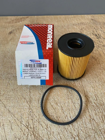 Monreal MFN-0089 Yağ Filtresi Albea 1.3 Bravo Fiorino 1.3MTJ 1.6 Linea Punto 73500049E 55232421