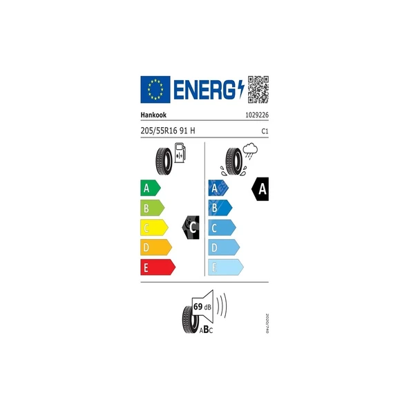 205/55R16 91H VENTUS PRIME 4 K135 HANKOOK - Resim 2