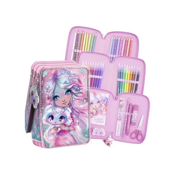 NEBULOUS STARS KALEM ÇANTASI 3 KATLI PEMBE