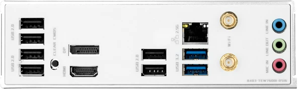 Maxsun Terminator B760M GKD5 ICE LGA1700 DDR5 7600 Mhz M.2 HDMI mAtx Intel Anakart Beyaz - 5