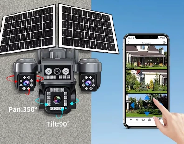 Ventus Z7PLUS 128GB 8MP 4 Kameralı 4G Çift Solar Panel 16X Zoom Dual Batarya HiEasy AOV (Sürekli Kayıt) Gece Görüş Çift Yönlü Ses HiEasy Türkçe - 8