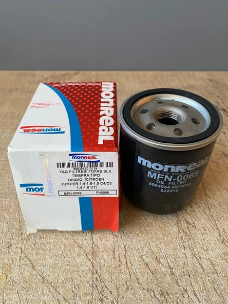 Monreal MFN-0069 Yağ Filtresi Tofaş SLX TEMPRA Tipo BRAVO 5984044 60813507