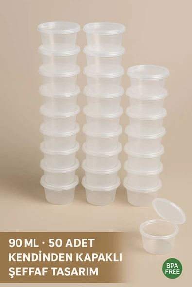 6’lı Set Saklama Kabı – Antrasit Renkli, Pratik ve Şık 550 ML - 6