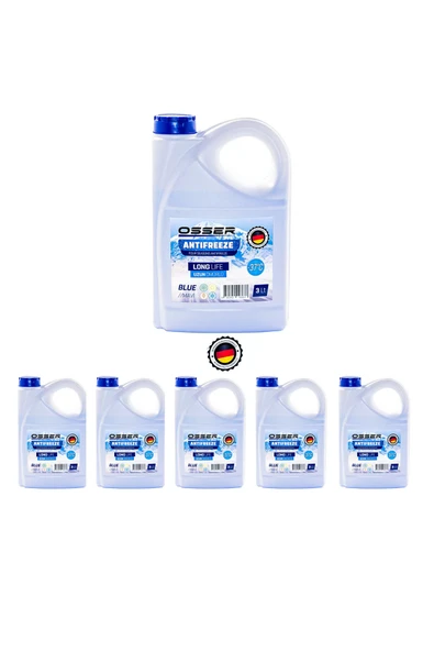 OSSER Antifriz 3 LT Mavi -37 Derece 6'Lı Avantaj Paket (Üretim Yılı 2024) ürün görseli 1