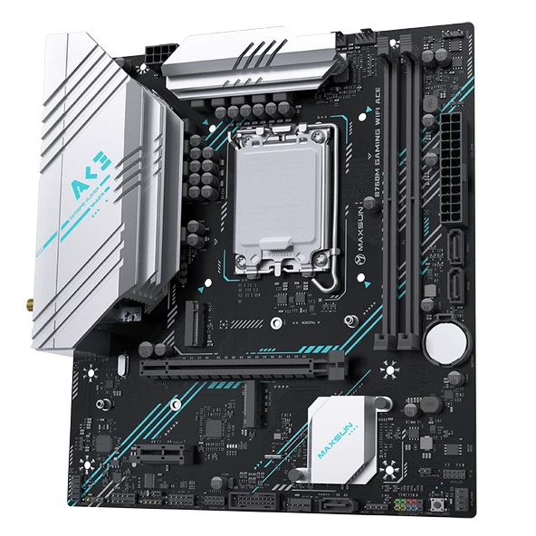Maxsun B760M GAMING WIFI ACE LGA1700 DDR5 6400 Mhz M.2 HDMI mAtx Intel Anakart