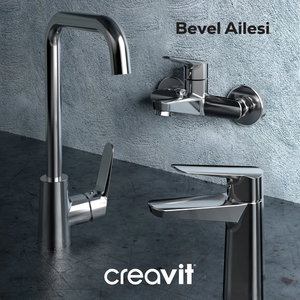 Bevel Mutfak Armatürü Krom - Resim 4