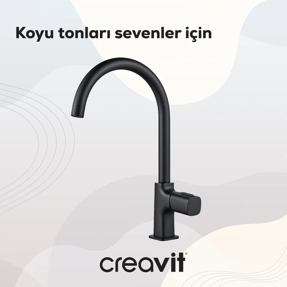 Alfa Mutfak Armatürü Mat Siyah - Resim 3