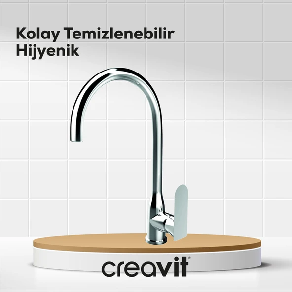 Pure Mutfak Armatürü Krom - Resim 3