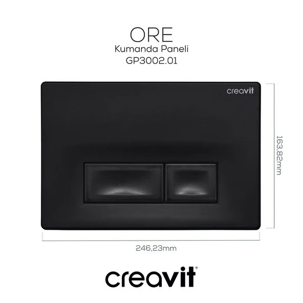 Ore Mat Siyah Boyalı Kumanda Paneli - Resim 3