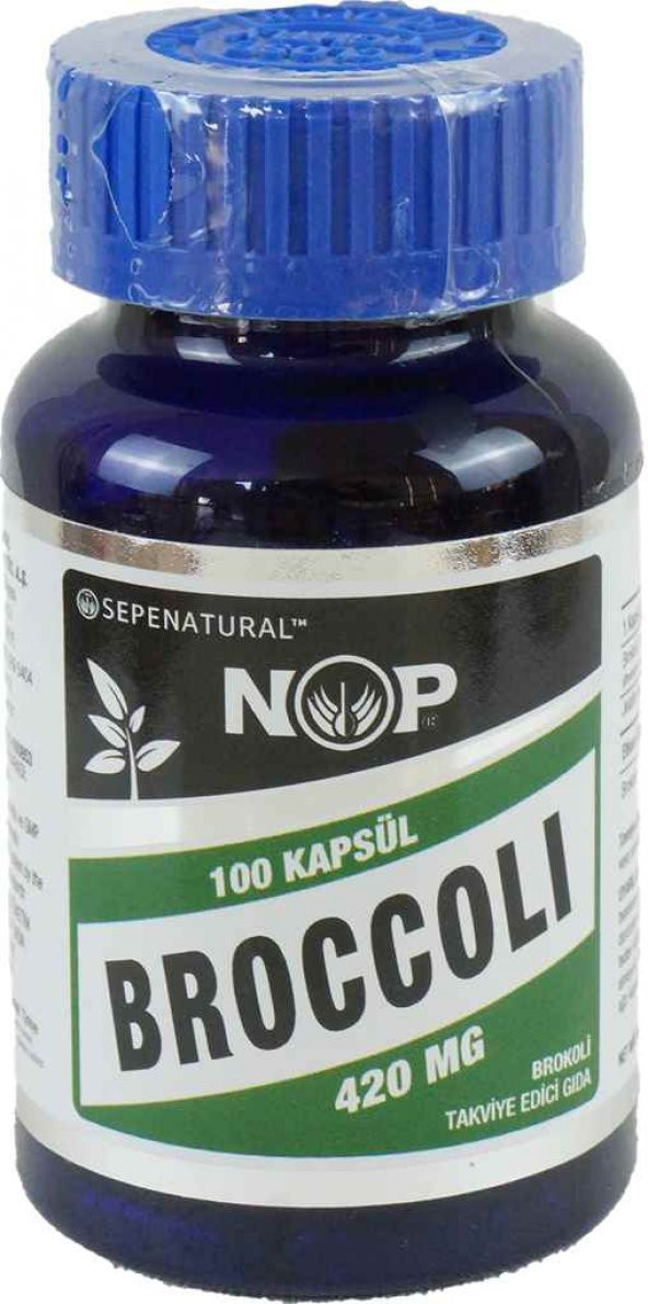 NOP Brokoli Takviye Edici Gıda 100 Kapsül Broccoli - 5