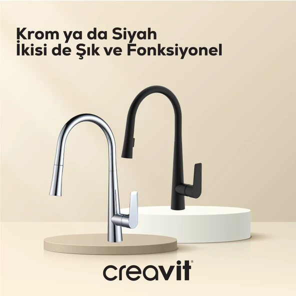 Spiralli Mutfak Armatürü Mat Siyah - Resim 4