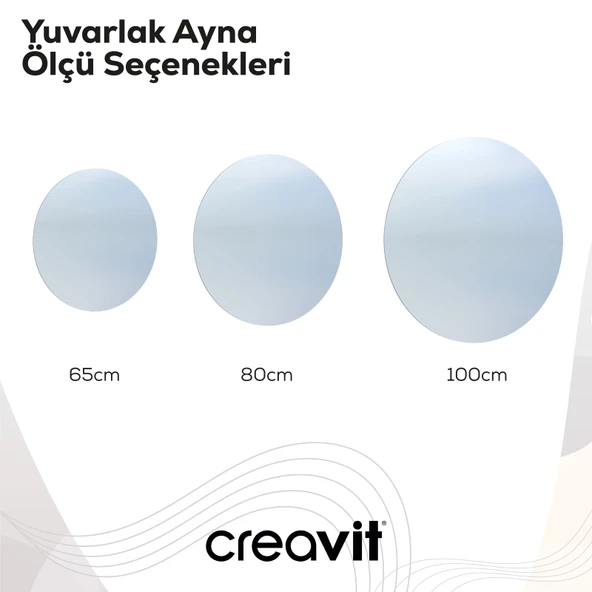 D10 100 cm Yuvarlak Ayna - Resim 3