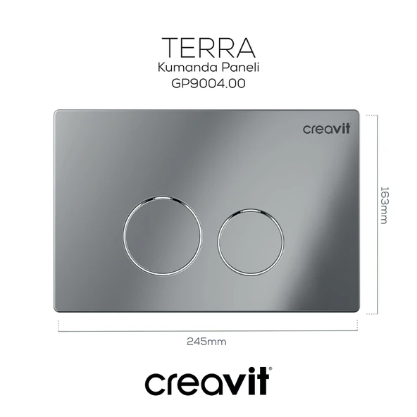 Terra Parlak Krom Kaplama Kumanda Paneli - Resim 3