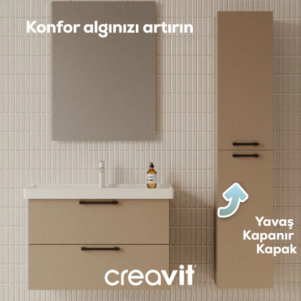 D20 30 Cm Sağa Açılır Boy Dolabı Dafne Melamin Kapak (Demonte) - Resim 3