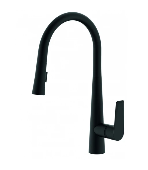 Spiralli Mutfak Armatürü Mat Siyah ürün görseli 1