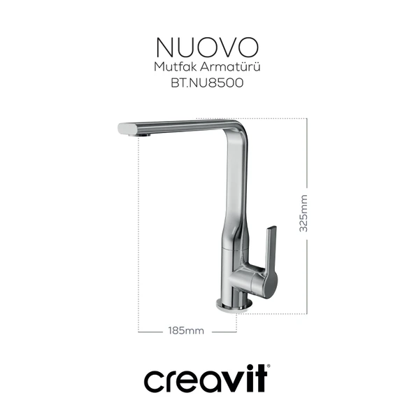 Nuovo Mutfak Armatürü Krom ürün görseli 1