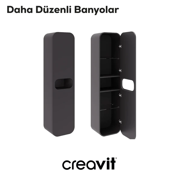 Pion Boy Dolabı 40*160 cm Gri - Resim 3