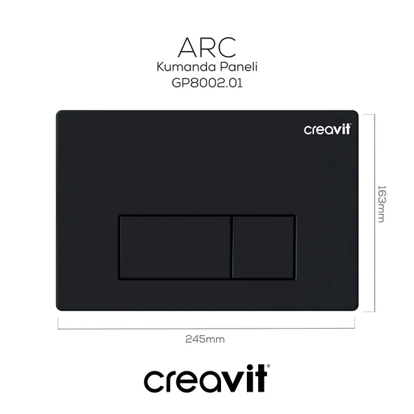 Arc Mat Siyah Boyalı Kumanda Paneli - Resim 2