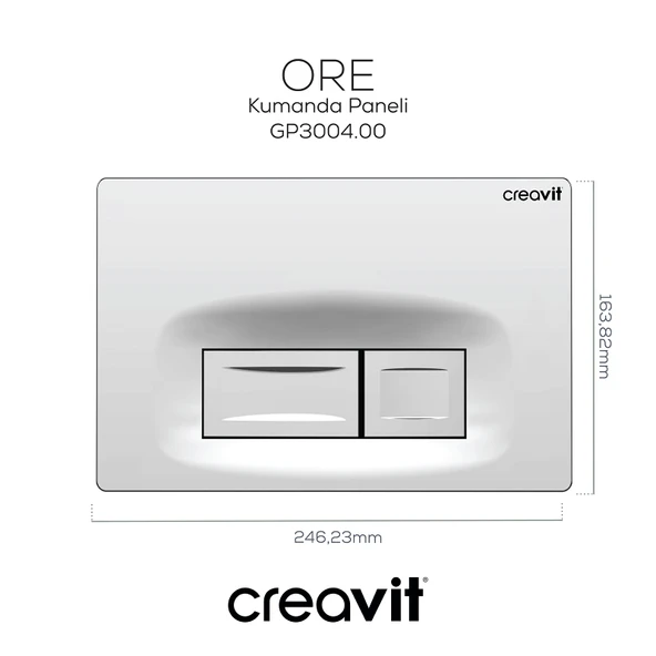 Ore Parlak Krom Kaplama Kumanda Paneli - Resim 3